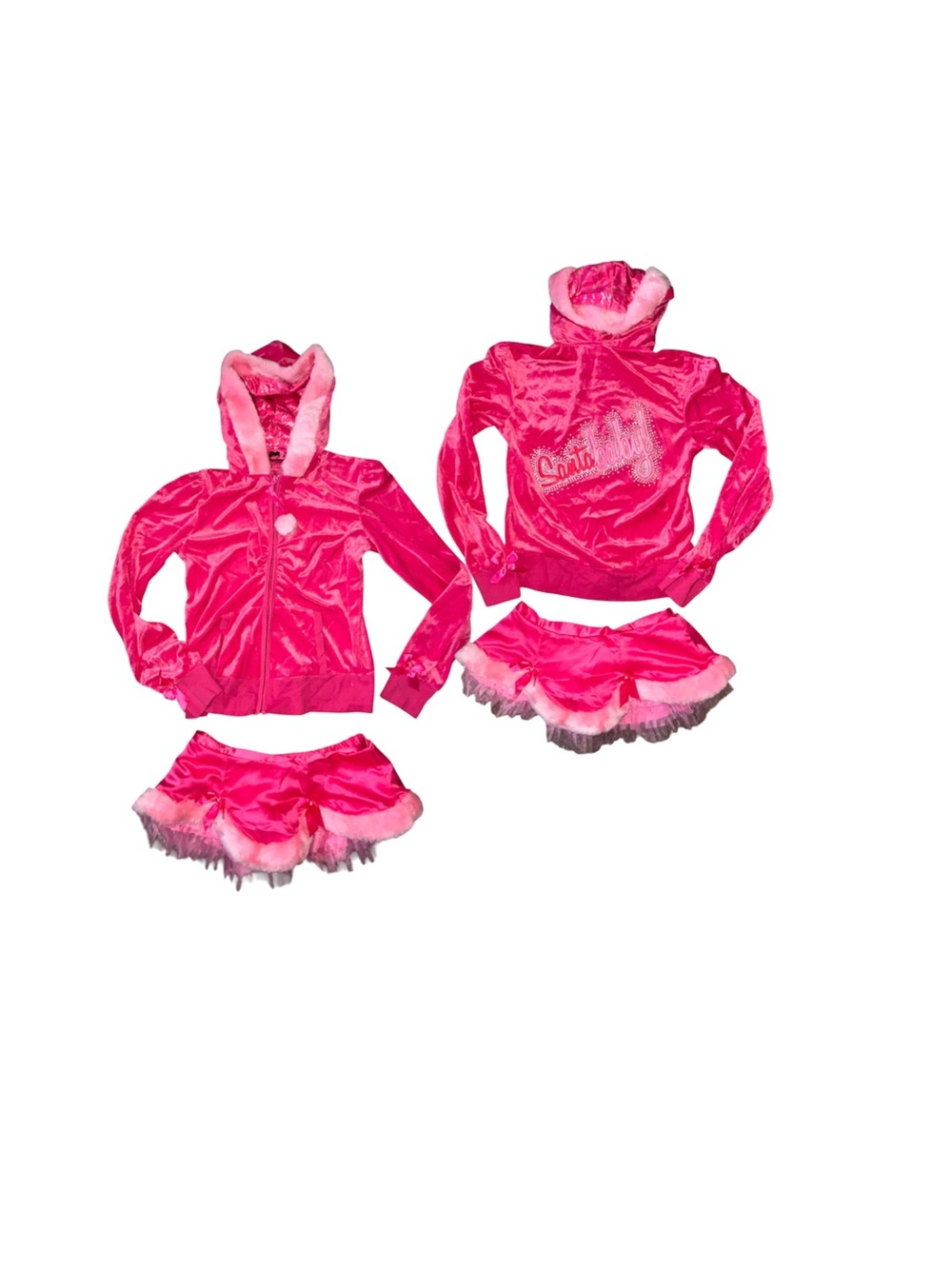 VICTORIA SECRET SEXY LITTLE THINGS SANTA BABY 2PC SKIRT SET SZ MED/ ONE SIZE